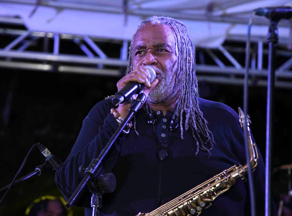 Saxophonist Dean Fraser sang as much as he played.