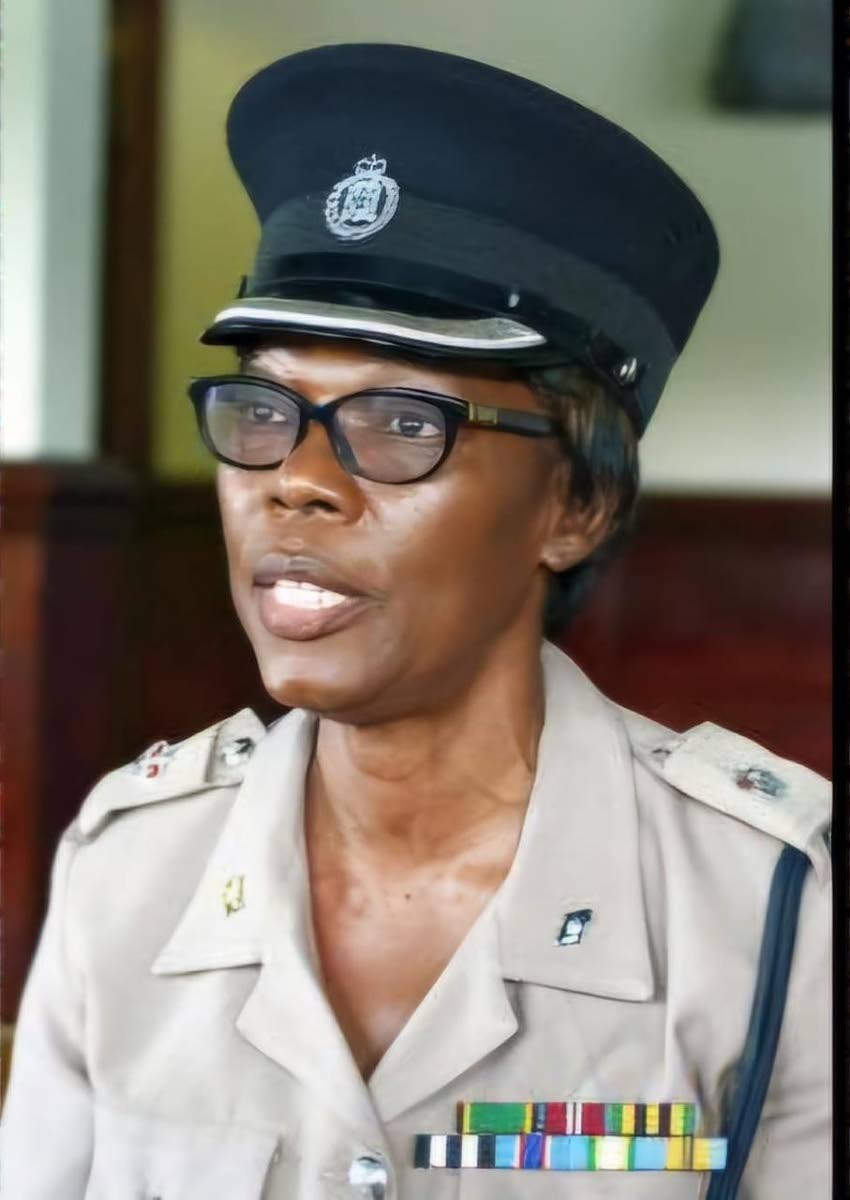 Superintendent Oberlene Smith-Whyte giving an address.