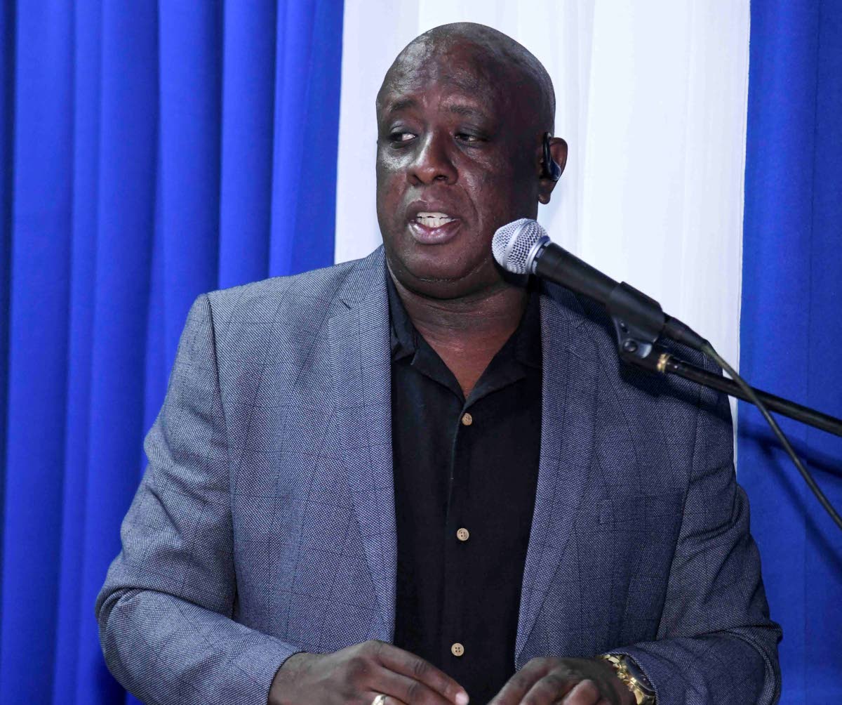 Ricky Martin, CEO of Corporate Area Championships at the media launch of the event at the NHT Sports Club yesterday. 