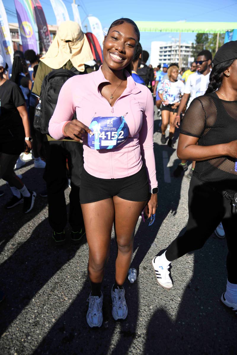 Kiara South showed up in her pink track top, running for the cause and encouraging everyone to join in.