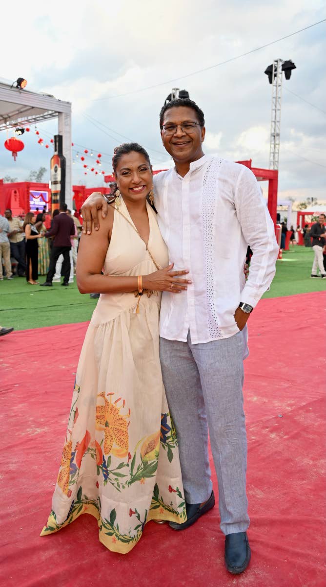 Nicole Pandohie shares an exciting evening with her husband, Richard Pandohie, CEO and managing director of Seprod Group.