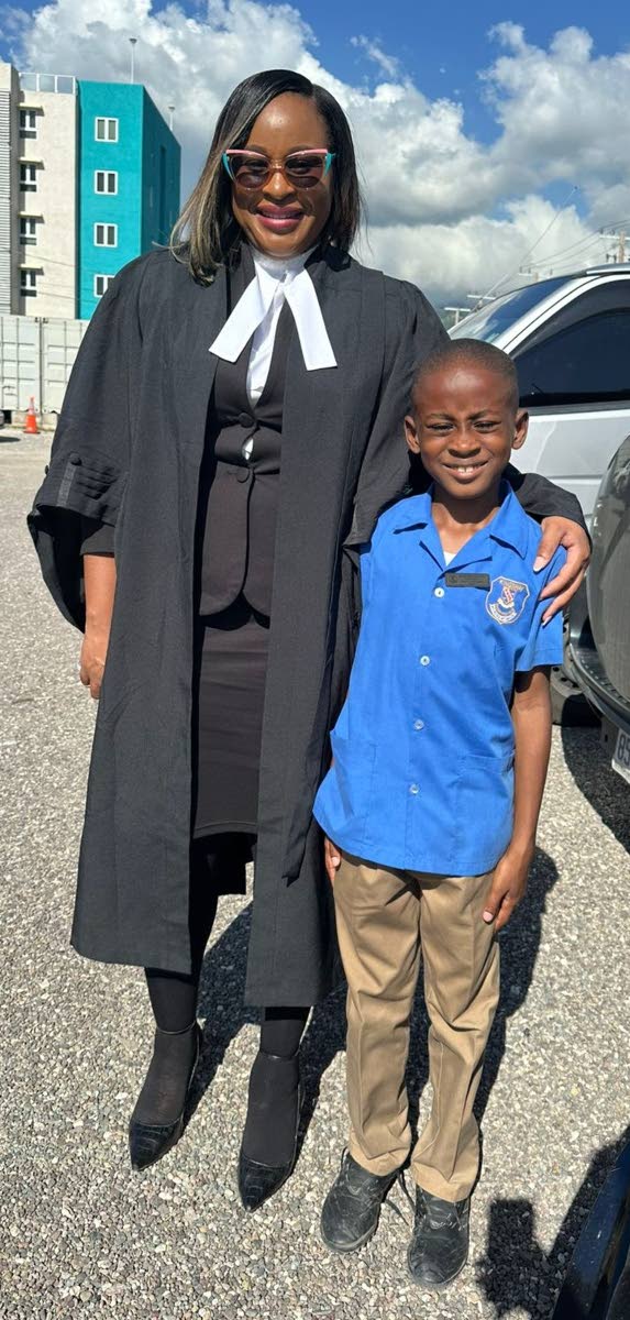 Kadiesh Jarrett-Fletcher and her son, Caleb.