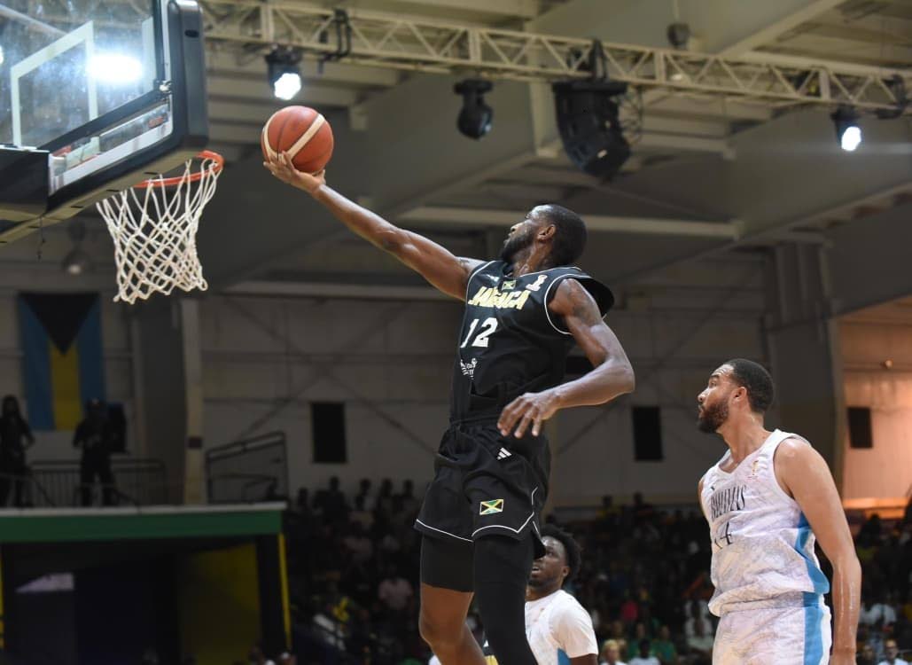Kentan Facey from Jamaica  produces a lay up during their FIBA Americas Group Two World Cup Qualifier against The Bahamas at the National Indoor Sports Centre on Thursday. Kentan Facey from Jamaica  produces a lay up during their FIBA Americas Group Two Wo