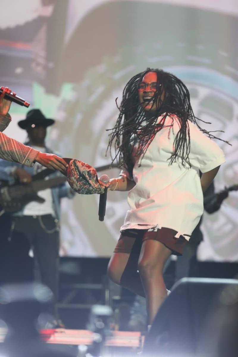 Koffee makes a triumphant return to the Jamaican festival stage, surprising the Lost In Time crowd during Protoje’s set.