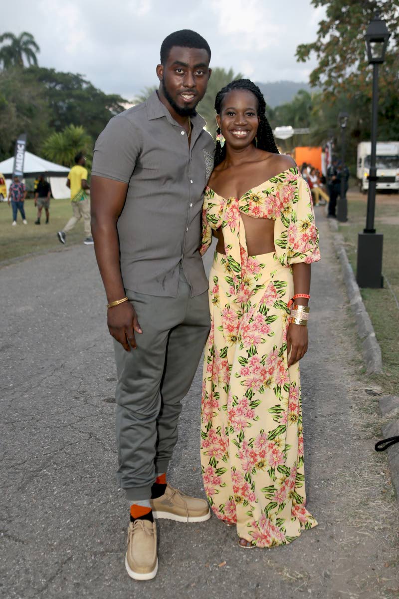 Pairing up for a photo are doctors Gehvon Henry and Melissa Flinch.