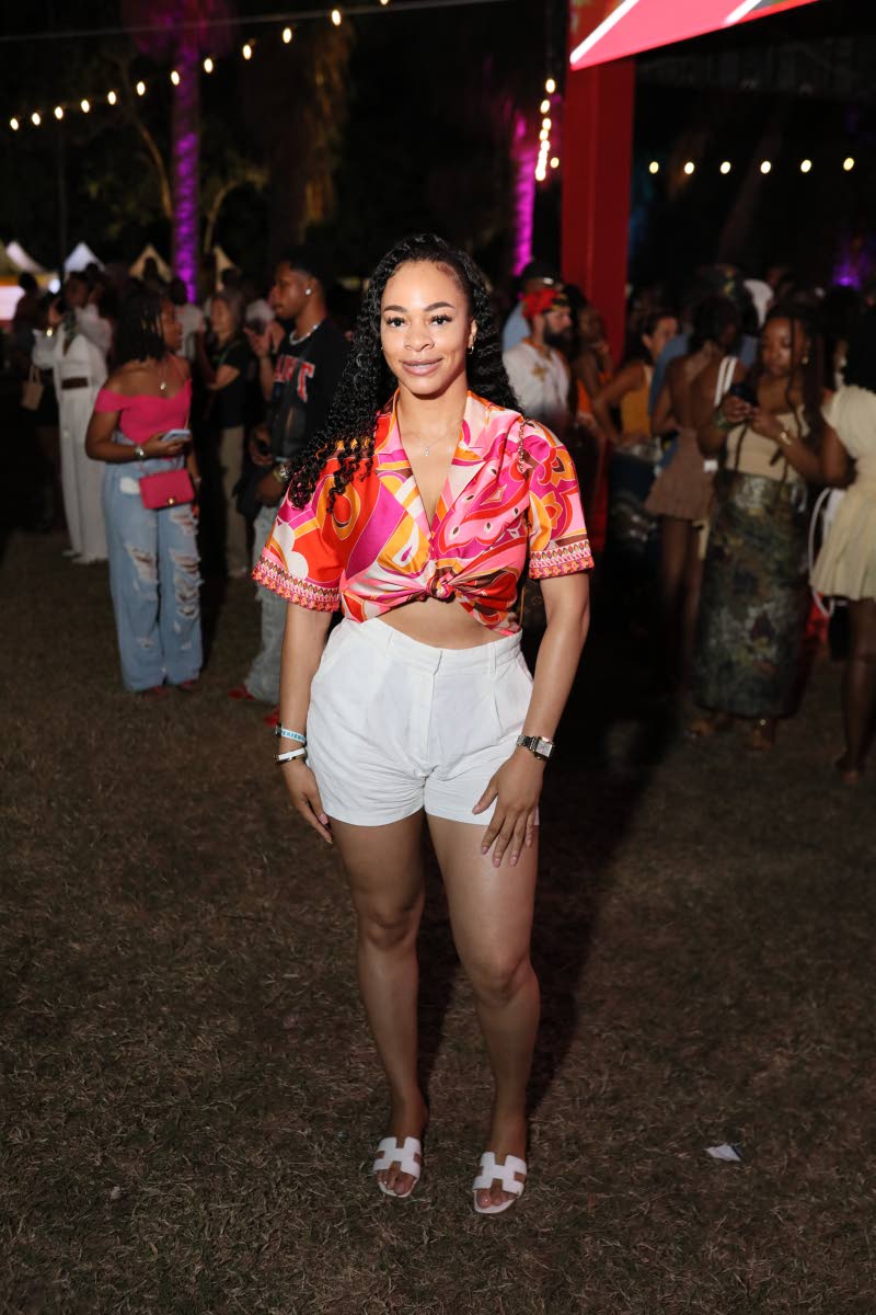 Economist Brittney Powell enjoying the music at Lost in Time.