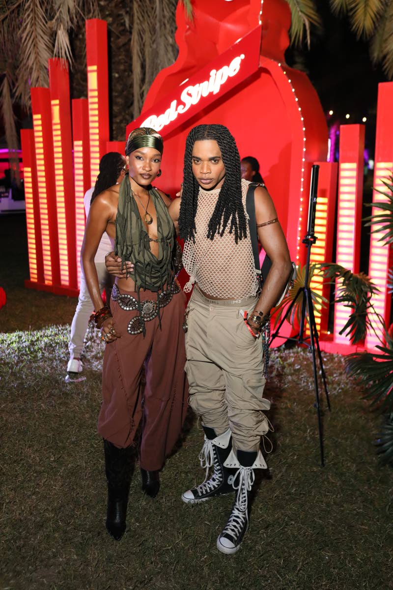  Miss Universe Jamaica 2017 Davina Bennett pairs up with her friend and fashion stylist Neko ‘Bootleg Rocstar’ Kelly, making a chic statement at Lost In Time.