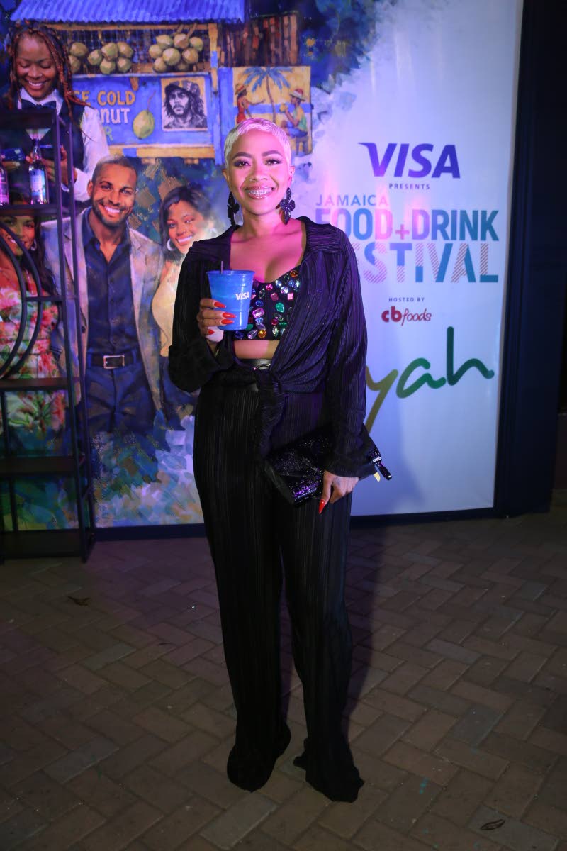 Toasting to another Jamaica Food and Drink Festival experience is the evening’s emcee Debbie Bissoon.