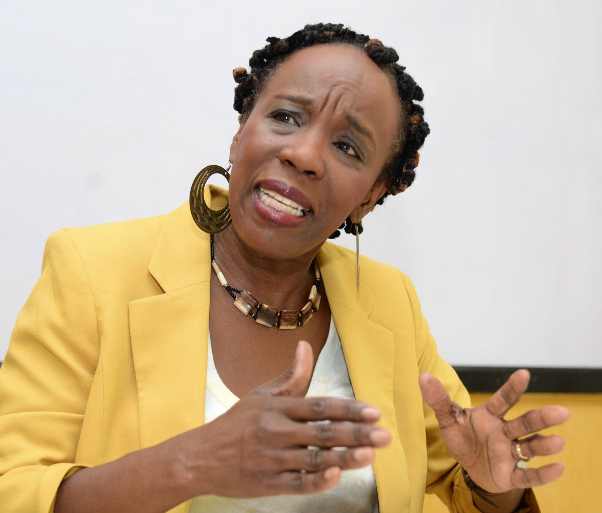 Carmeta Albarus in a interview with The Gleaner in 2015.