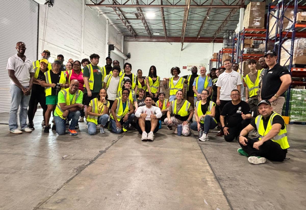 GEM team members at their warehouse in Doral, Florida. 