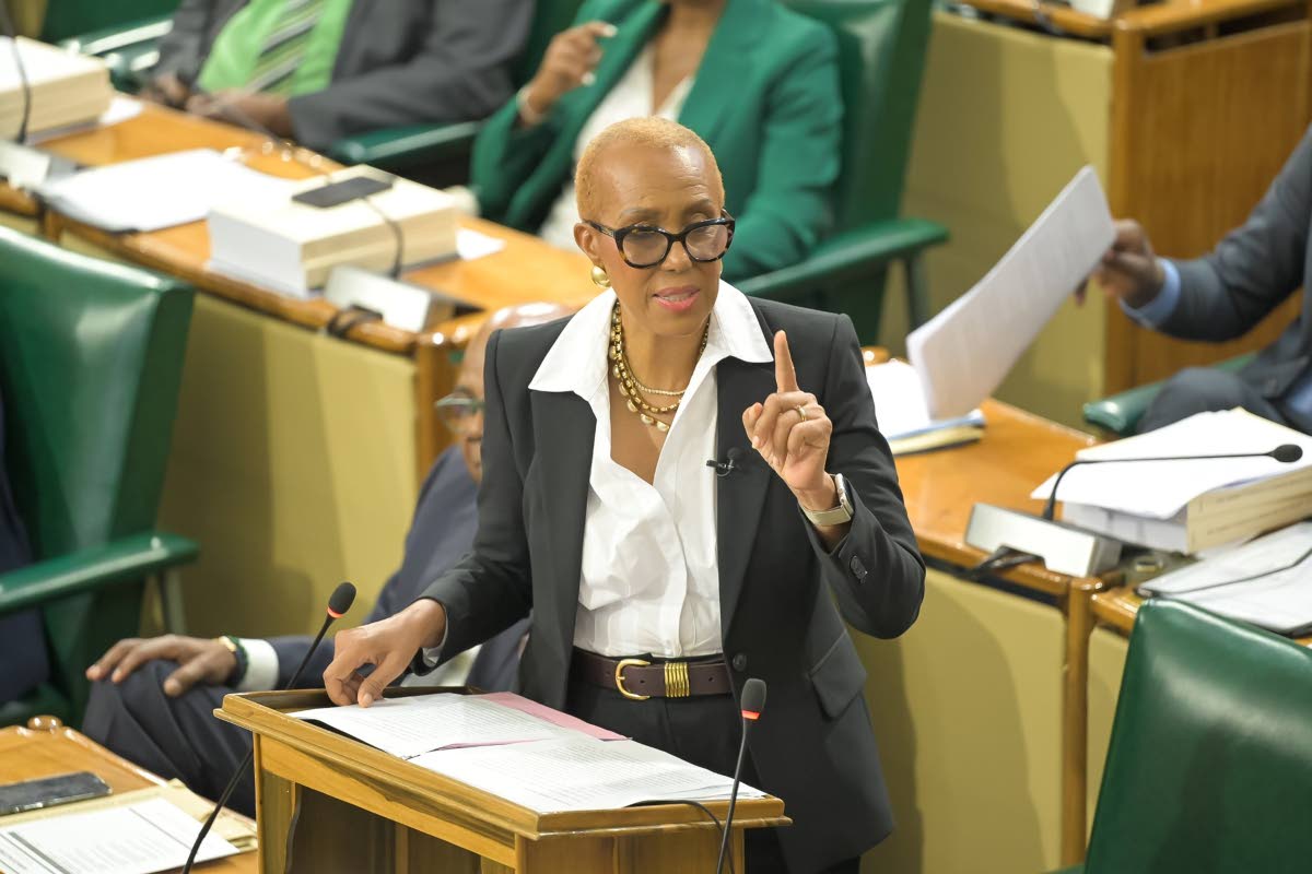 Minister of Finance and the Public Service, Fayval Williams, opens the 2026/27 Budget Debate in the House of Representatives on Tuesday, March 10.