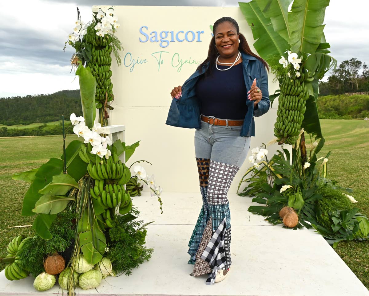 Farm chic: Attorney-at-law Stacy-Ann Young embraces the theme at the Her Farm to Your Table Brunch. 