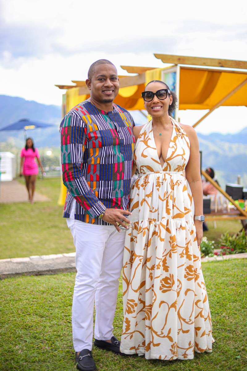 Minister of Agriculture, Fisheries and Mining Floyd Green and his wife, Dr Kerida Green, soak up the brunch vibe.