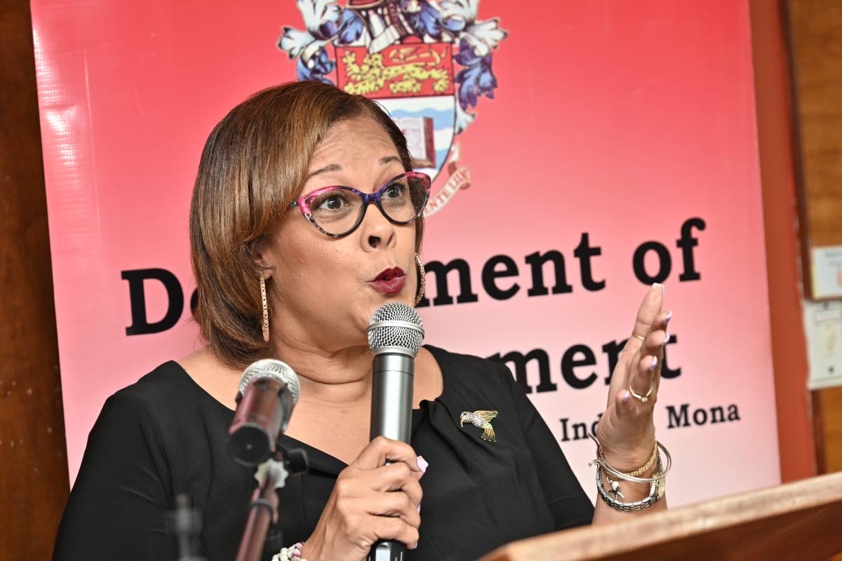 
Dr Lisa Vasciannie, head of the Department of Government at The University of the West Indies, Mona Campus, speaks on ‘Caribbean Ballots in a Geopolitical Age: Beyond Free and Fair Elections’ during the seminar. 