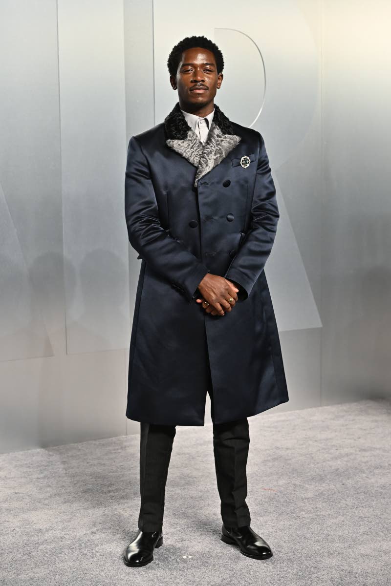 Styling himself for the big night, ‘F1’ actor Damson Idris went on-brand with a custom Prada suit.