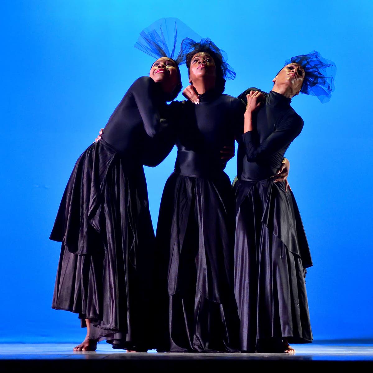 Keita-Marie Chamberlain-Clarke, Tamara Noel and Kerry-Ann Henry in ‘Tintinabulum’ (1997) by Rex Nettleford. 