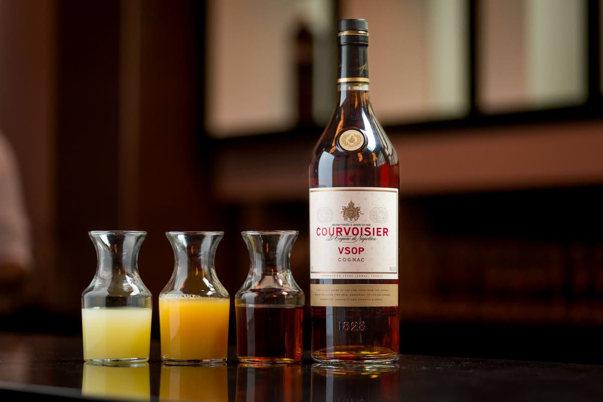 The Courvoisier VSOP cognac was chased with pineapple juice, amaretto and lemon juice at a recent  masterclass hosted by Hontanx at J Wray and Nephew’s twentythree for a select Jamaican audience. 