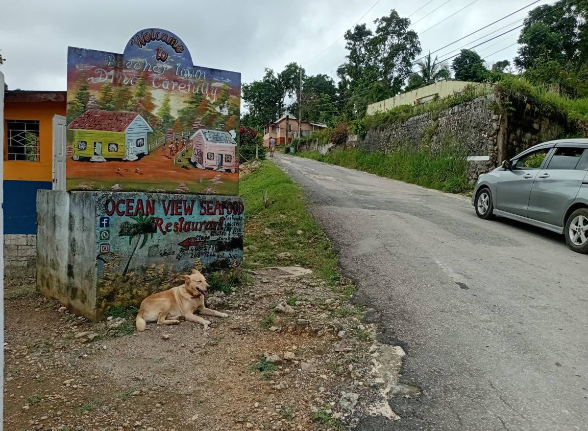 The entrance to Beecher Town, St Ann.
