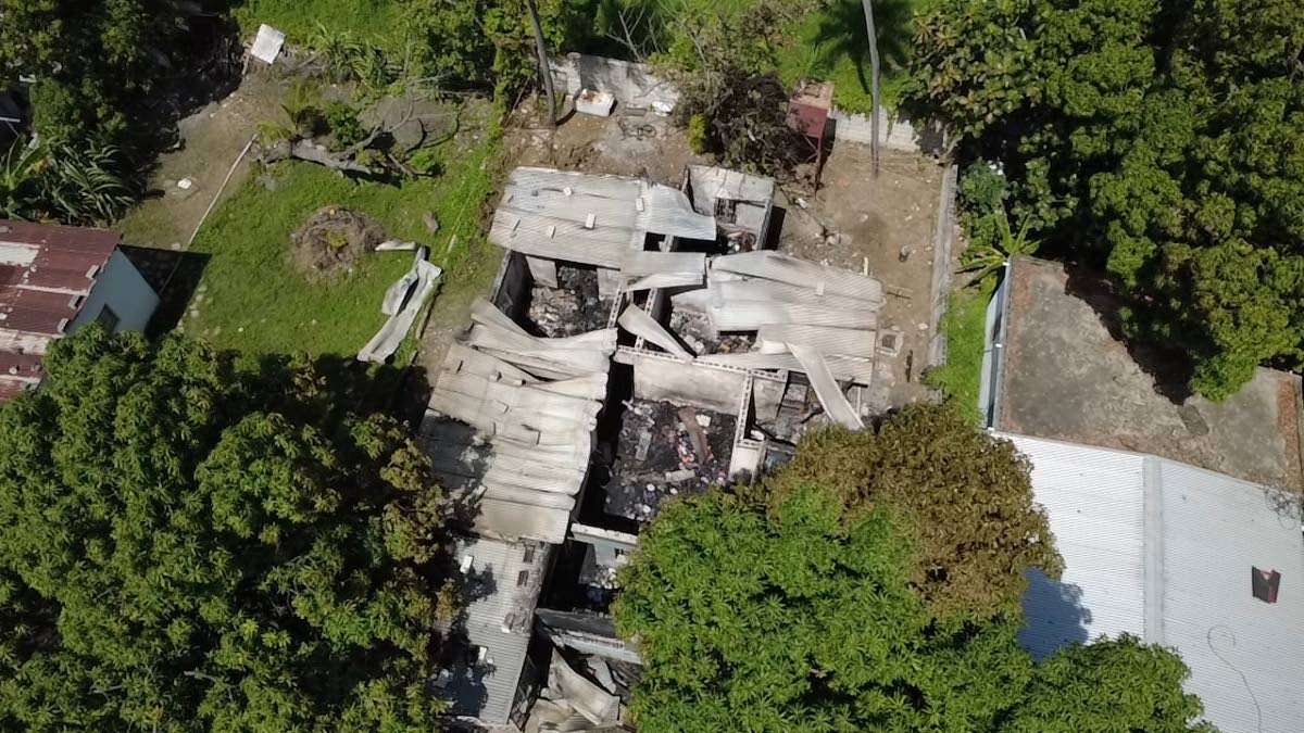 The Spanish Town, St Catherine, home in which 14-year-old Gabriela Wright perished on Wednesday.