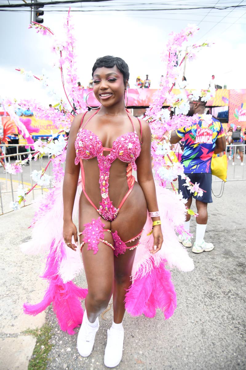 Flying in from the United Kingdom, Influencer Whitney Adebayo is pretty in pink as she experiences the island for the first time.