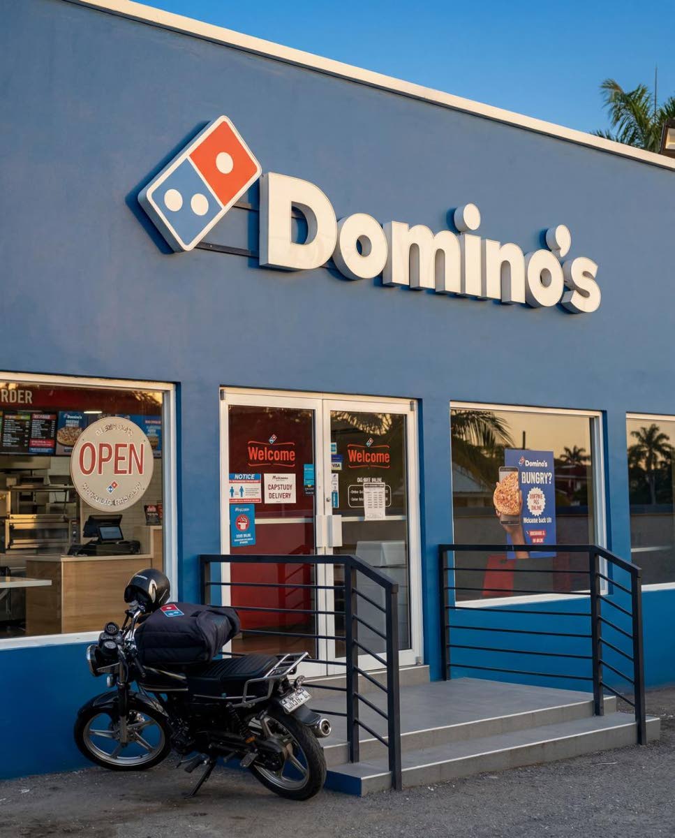 A Domino’s Pizza location on Hope Road in St Andrew.