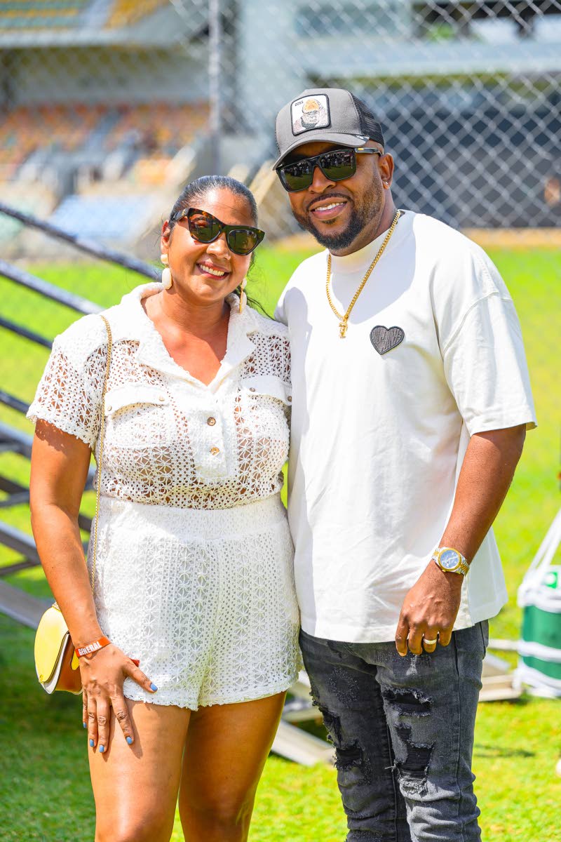 Red Stripe Trade Marketing Manager Anjelica Holmes enjoys Daybreak with her husband Kirkland Holmes.