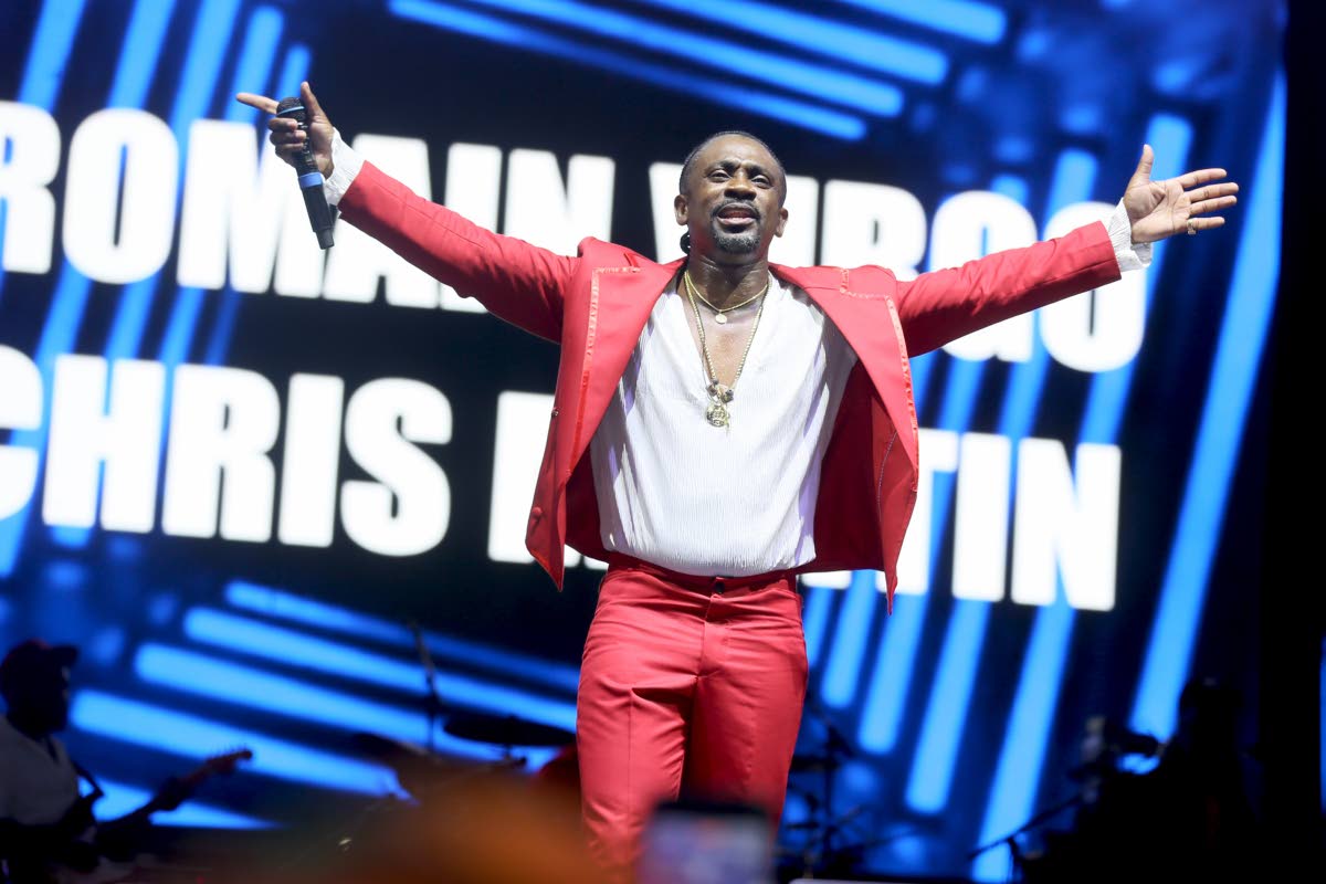 Christopher Martin takes in the love from the audience during his performance at Digicel 25th Anniversary Birthday Bash.