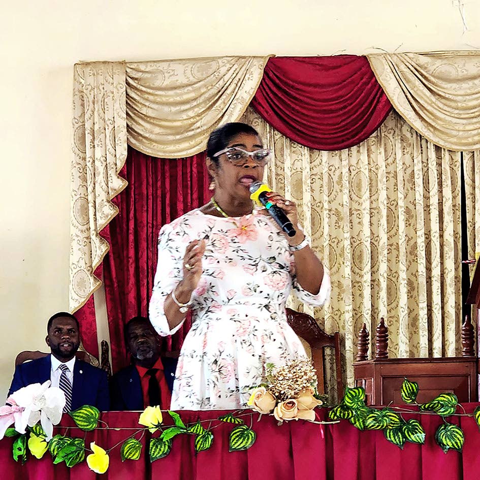 Claudette Bryan, western regional vice-president of the Lay Magistrates Association of Jamaica (LMAJ), delivered the sermon at the association’s 41st anniversary church service held at Norwood Wesleyan Holiness Church, hosted by the St James Chapter of t