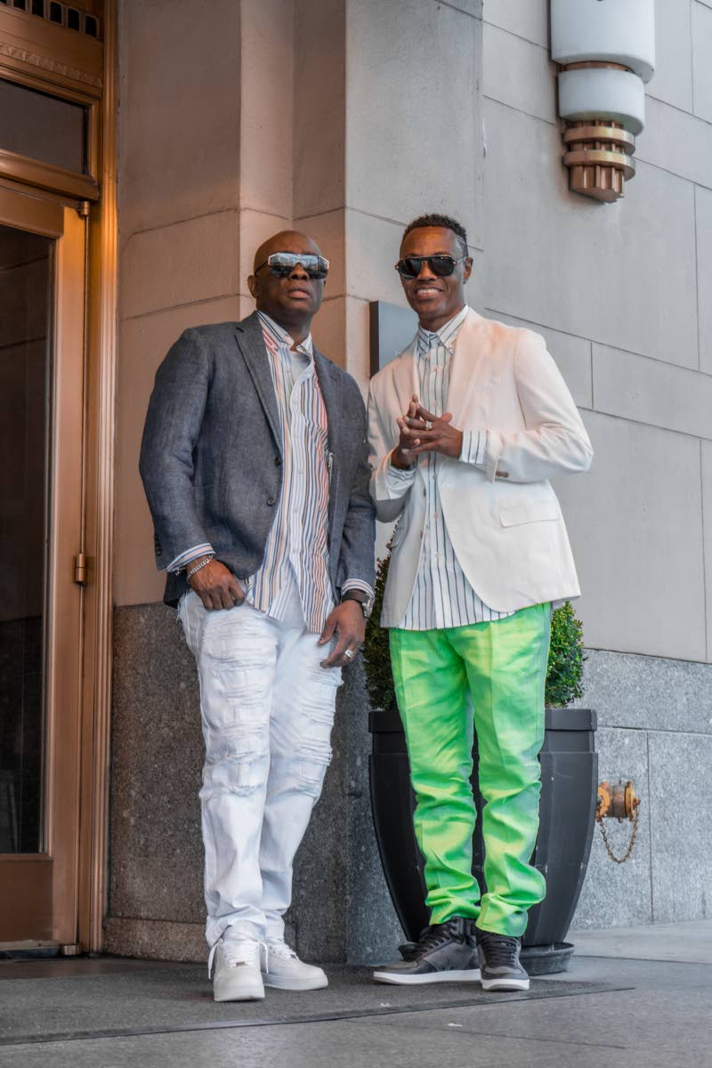Frankie Sly (left) and Wayne Wonder. 