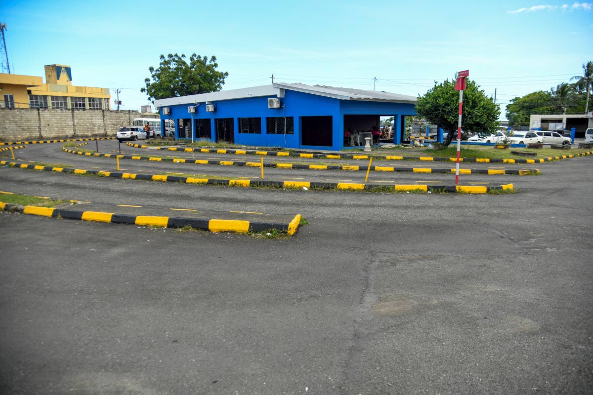 The section of the Morant Bay bus park, where Kland Doyle was stabbed, reportedly by his schoolmate.
