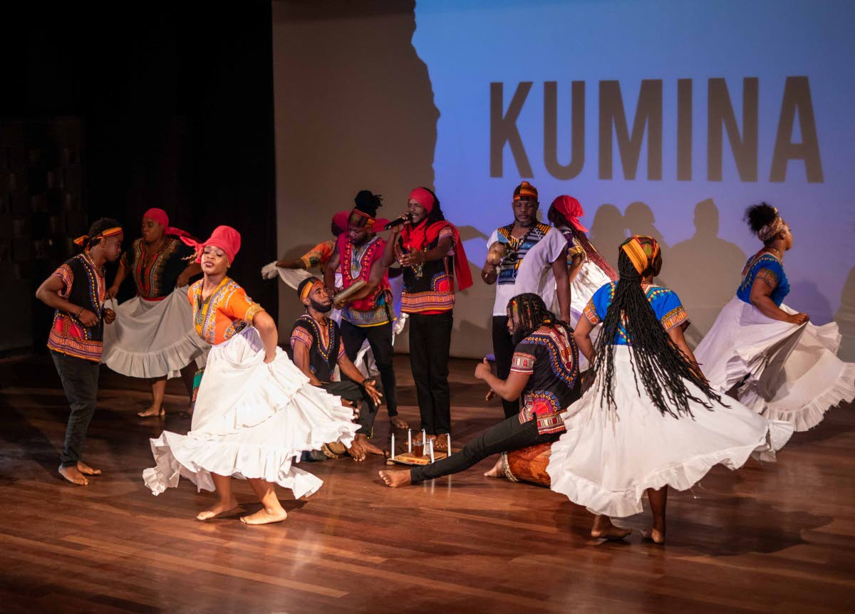 The Gwarra Cherry African Kumina Group in action.