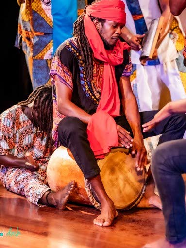 Leader of the Gwarra Cherry African Kumina Group, Janoy Barrett.