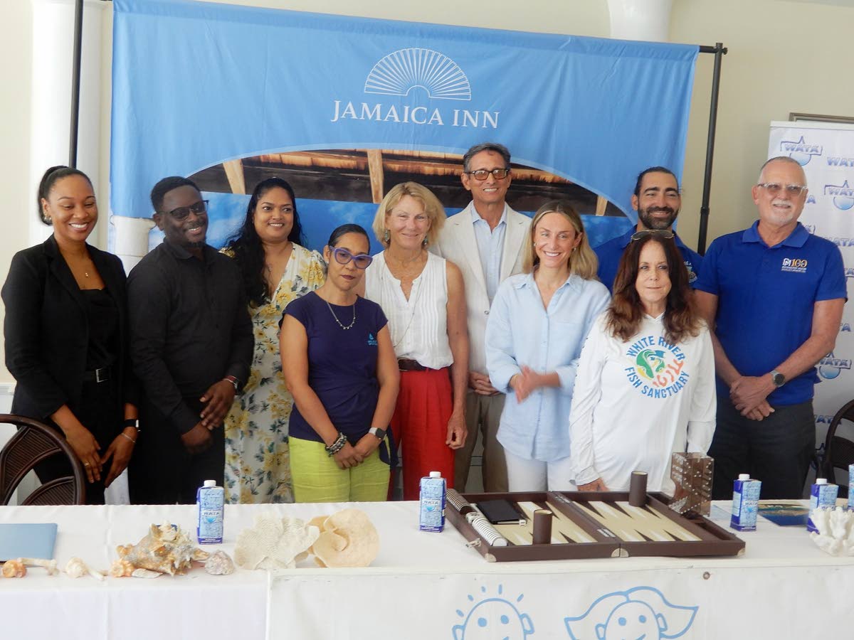 Organisers and sponsors of the Jamaica Inn Foundation Backgammon Tournament pose for a photo following the launch event held on April 16 at Jamaica Inn in Ocho Rios, St Ann.