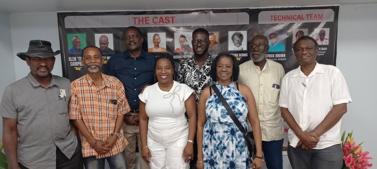 From left: STATHS Trust members Ron Ingleton, Barrington Johnson, Peter Townsend, Daniella Hyde, Kamal Gilzene, Toni Spicer,Frank Boyd and Lorenzo Gordon pose for a photo.