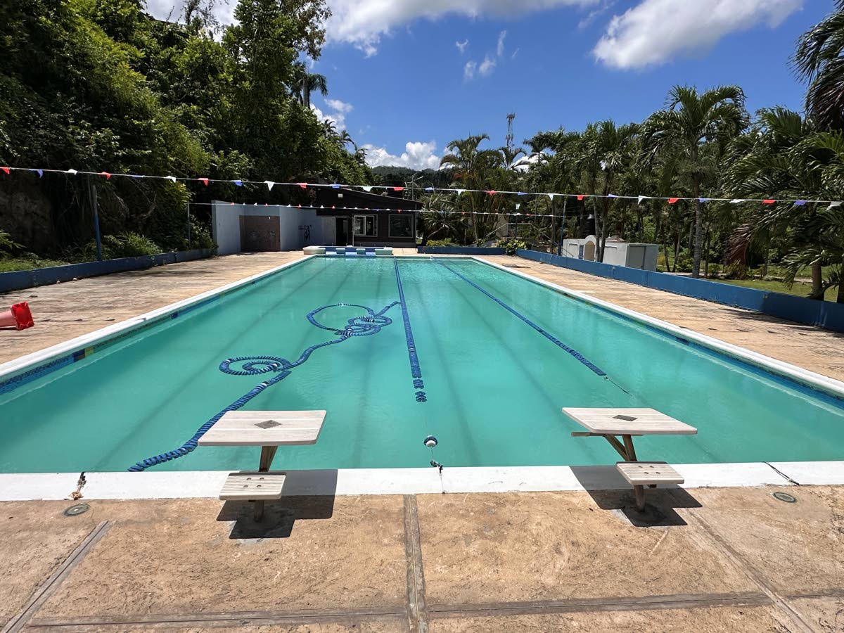 The SailFish Swim Academy’s pool at Westpow Park in Tucker, St James.