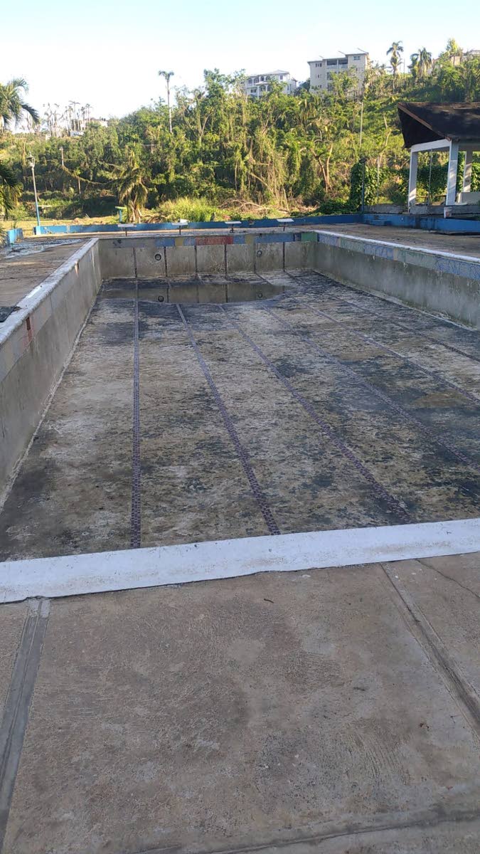 The Sailfish Swim Academy just after Hurricane Melissa. 