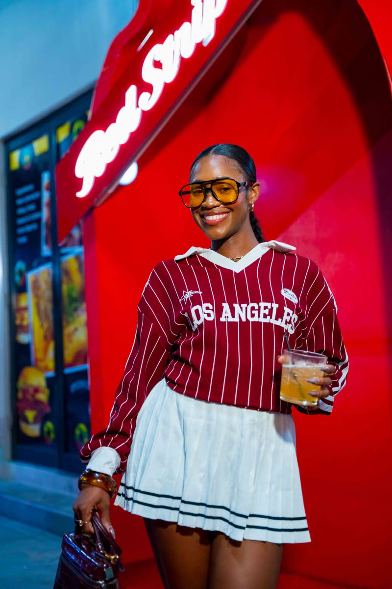 Content creator Zaevia Henry decides on a sporty look for the occasion.