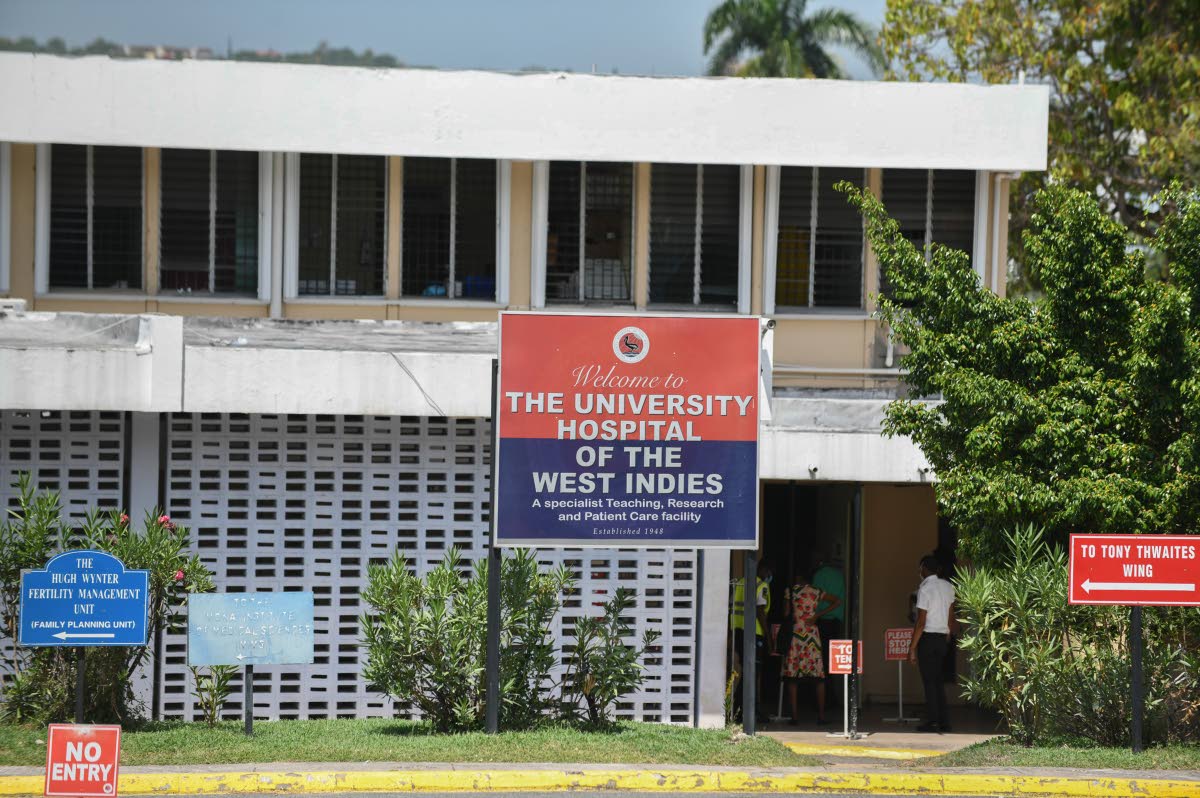 The University Hospital of the West Indies in St Andrew.