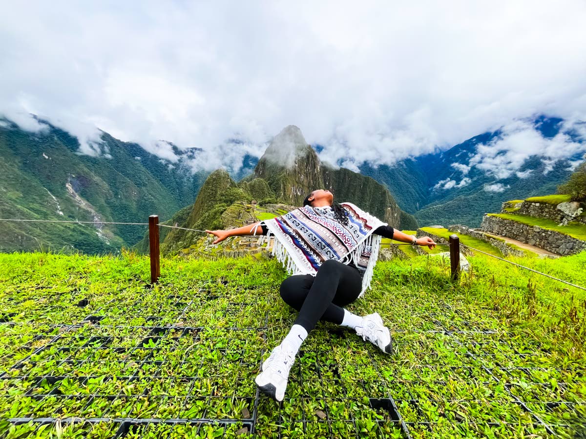 Smith made it to her first world wonder and basked in the bliss of lush greenery covered in clouds in the ancient Inca city of Machu Picchu in Peru.