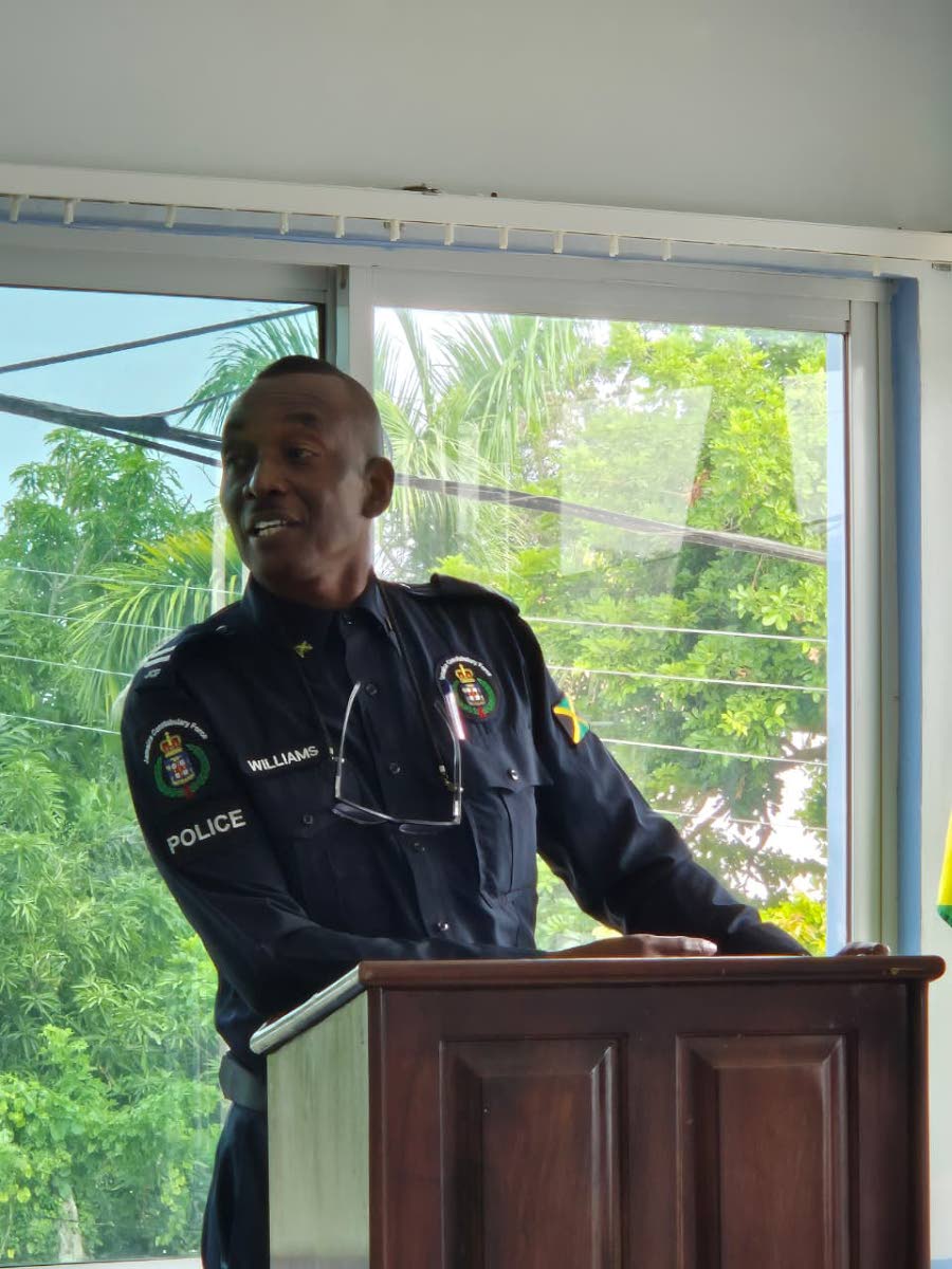 Inspector Robert Williams facilitates an interactive session during the Western Regional Health Authority Defence Driving Certification and Recertification Programme. Leading the training with his signature expertise, Williams engaged with staff to refine 