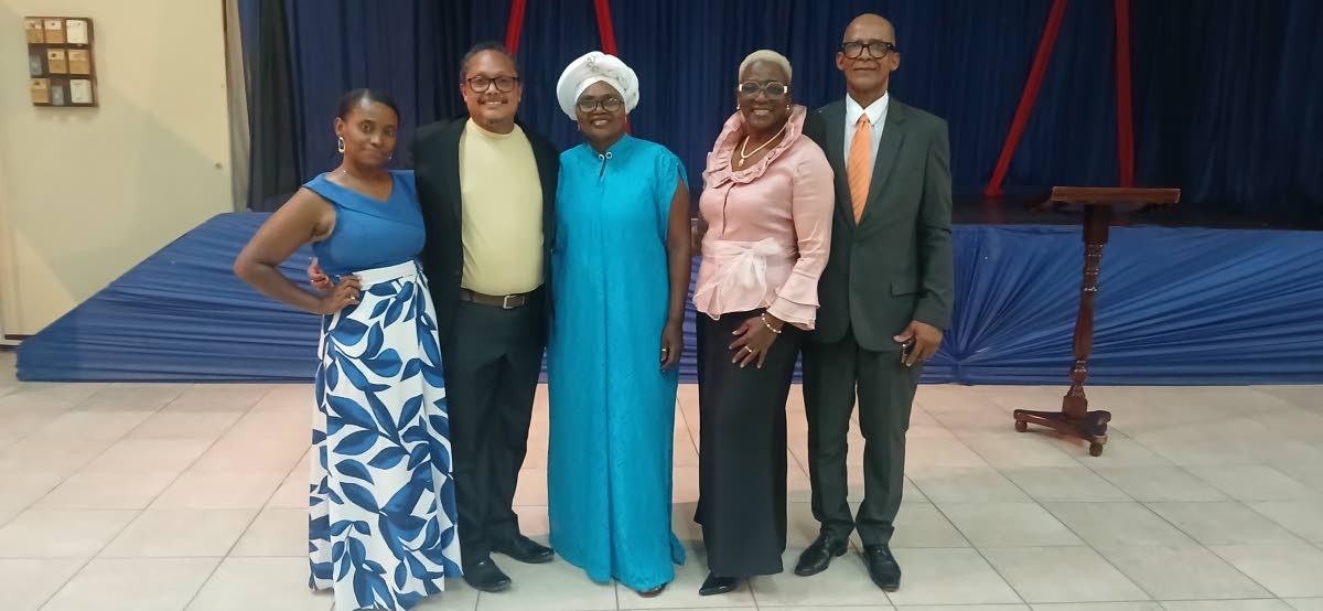 From left: Vocalist Bertha Hooker Bryan, of New Life Tabernacle, on Providence Island; Reverend Ignacio Barrera Kelly of the San Andres Baptist Association; Julia Martinez Reid of the First Baptist Church of San Andres; Colombian Ambassador to Jamaica Emil