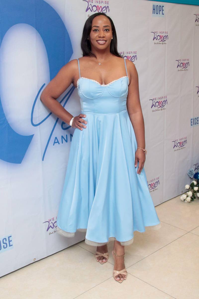 Krista-Gaye Fisher, chief executive officer of Supreme Ventures Services Limited, turns to powder blue for a soft take on the day’s theme.
