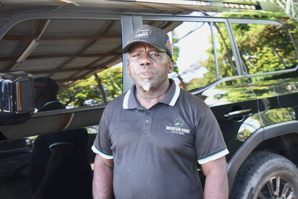 David Chambers from Mountain Ridge Auto Spa says the drought has forced him to increase the price of his washing service.