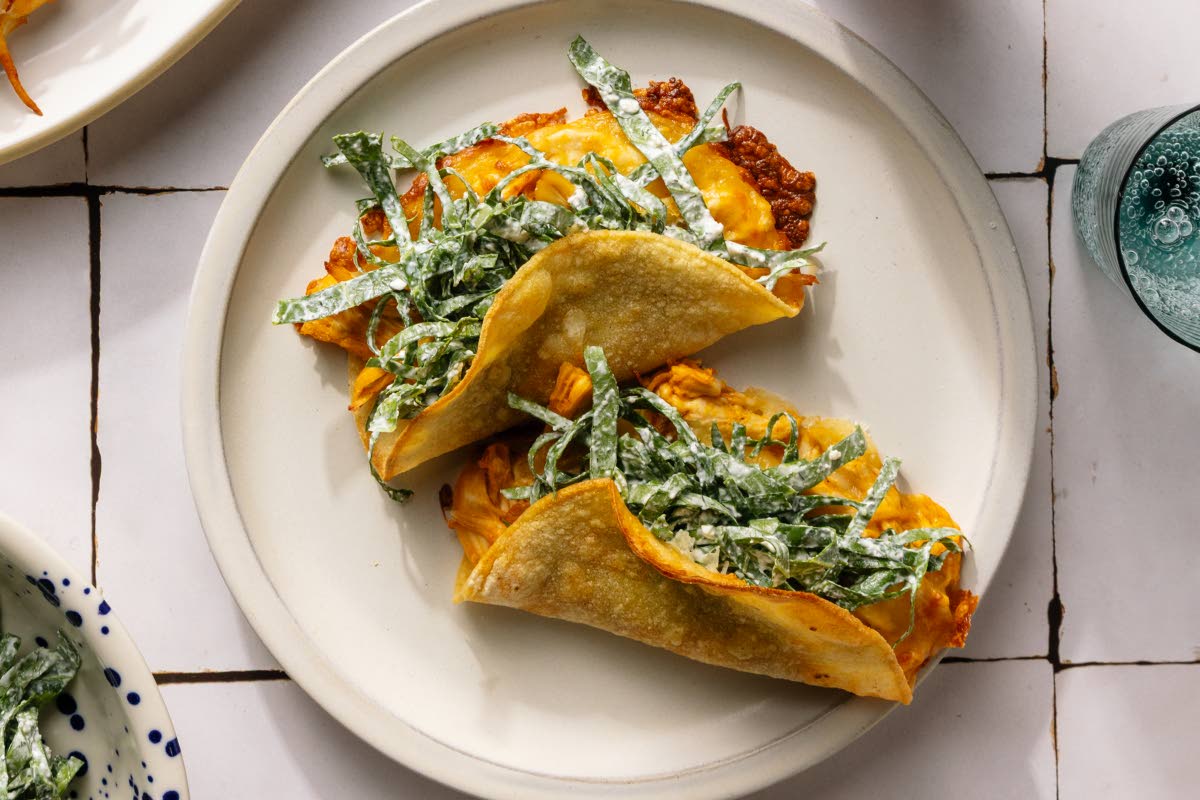Chicken tacos from the cookbook ‘The Protein Meal Prep Plan’ by Cassy Joy Garcia.