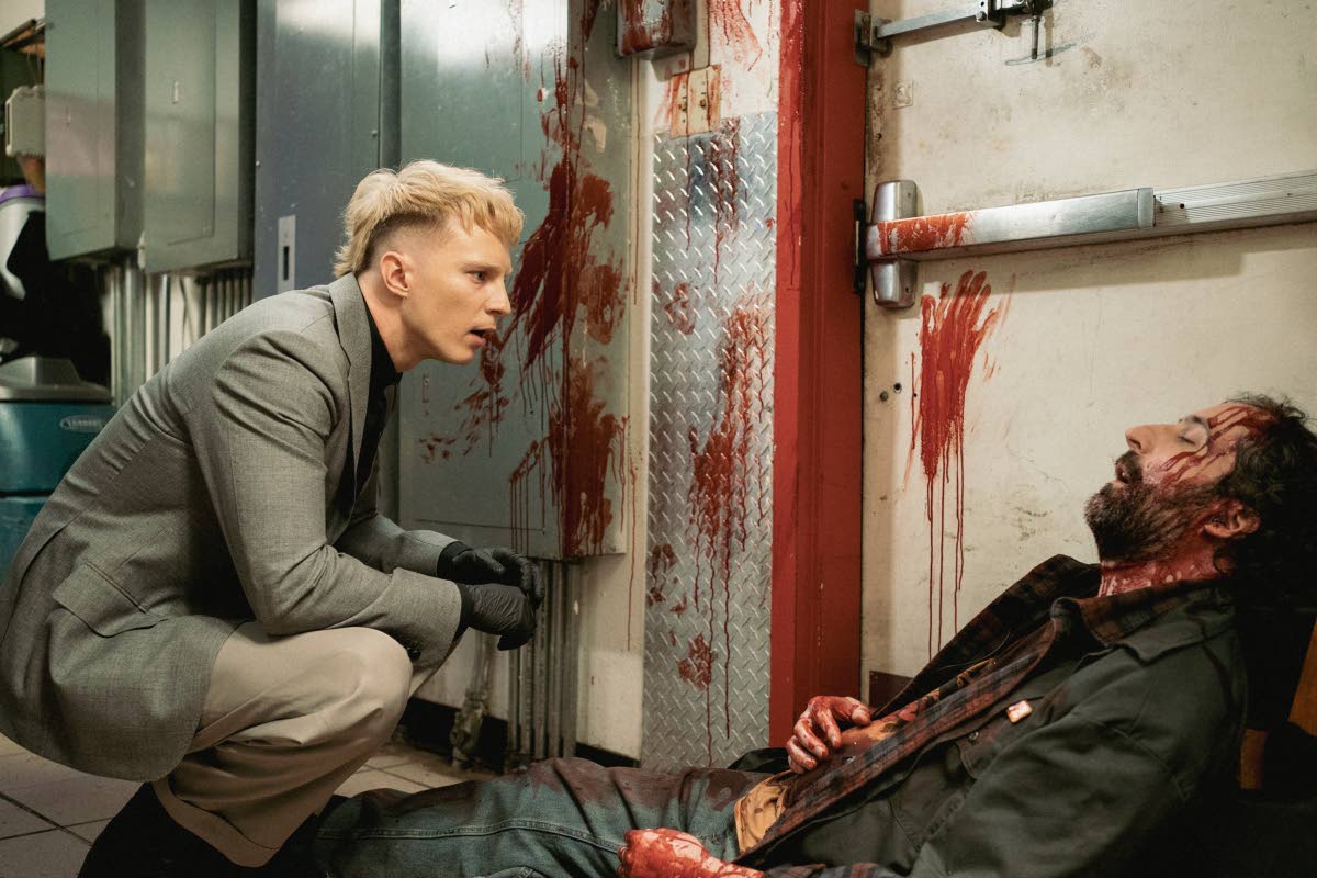 This image, released by A24, shows Drew Starkey in a scene from ‘Onslaught’. 