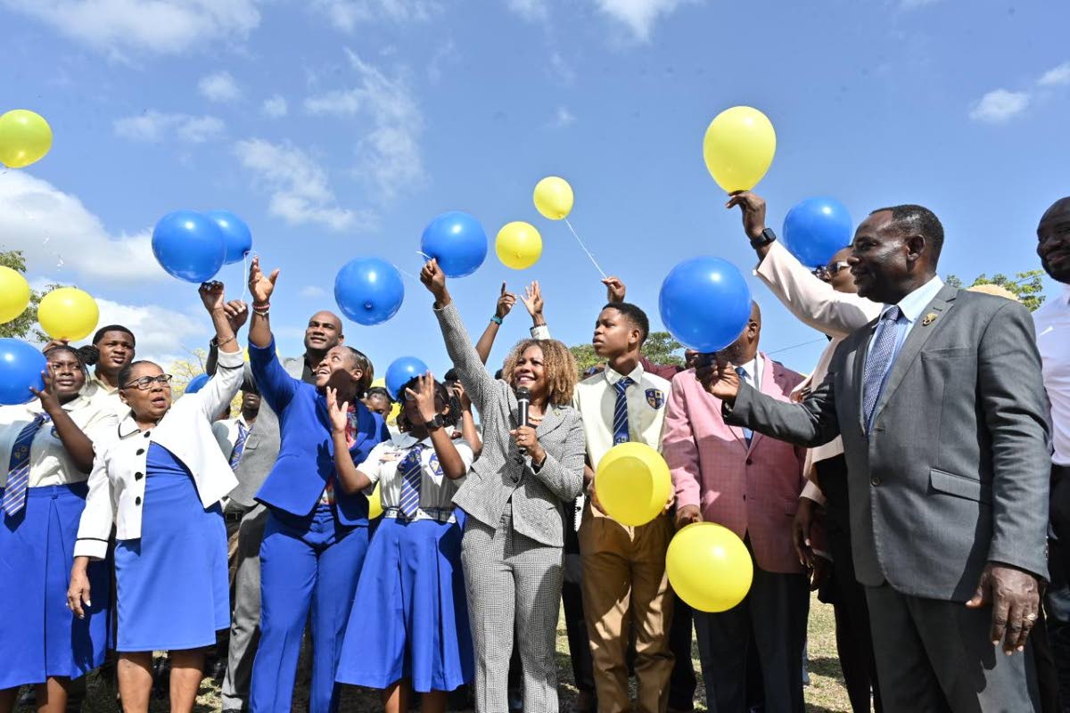 Minister of Education Senator Dana Morris Dixon and stakeholders at a ceremony of the opening of the merged Hydel Cumberland High in St Catherine on September 7, 2026. 