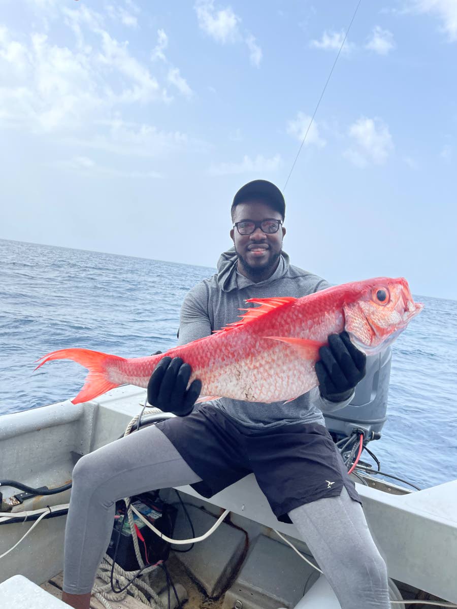Deidrick Miller, managing director, Marina Palms, with his day’s catch. 