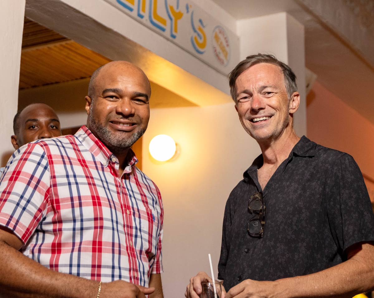Skylark Negril Beach Resort chairman and chief executive officer Paul Salmon (right) and his general manager, Derwin 'Omar' Tomlinson, were photographed at last year’s Skylark Film Festival. 