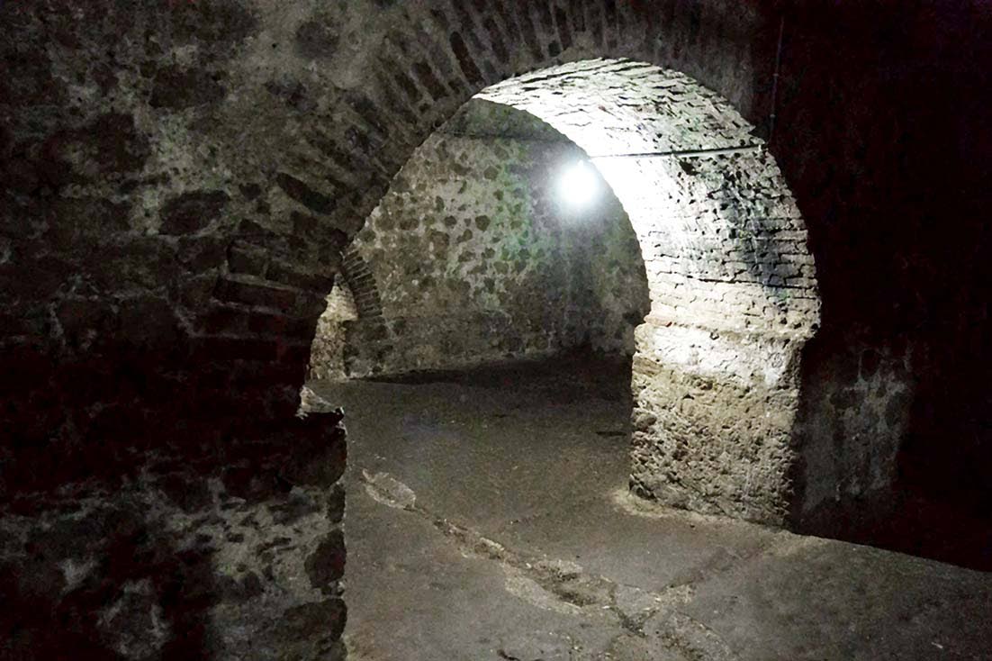 A dungeon at Cape Coast Castle, a “slave castle” used in the trans-Atlantic Slave Trade, is seen in Cape Coast, Ghana.