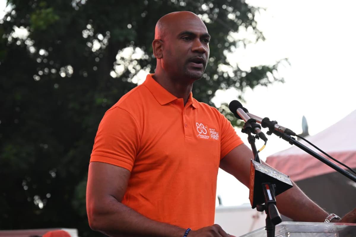 People’s National Party Member of Parliament for South East St Catherine Dr Alfred Dawes speaking at the party’s 88th annual conference in Savanna-la-Mar, Westmoreland on Sunday, September 20, 2026.